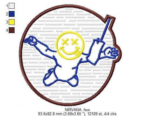 Nirvana Free Embroidery Design