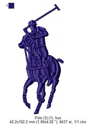 Polo Free Embroidery Design
