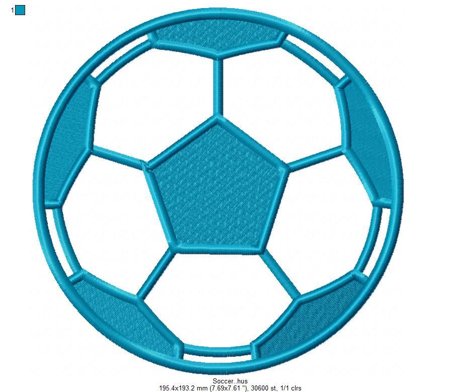 Soccer Free Embroidery Design