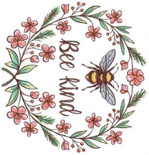 Be Kind Free Embroidery Design