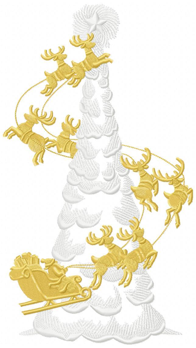 Big Tree Moose Free Embroidery Design