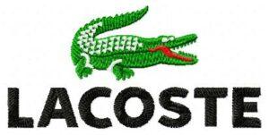 Lacost Free Embroidery Design