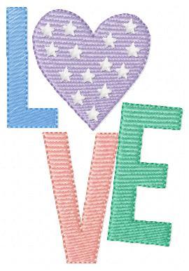Love Cm Free Embroidery Design
