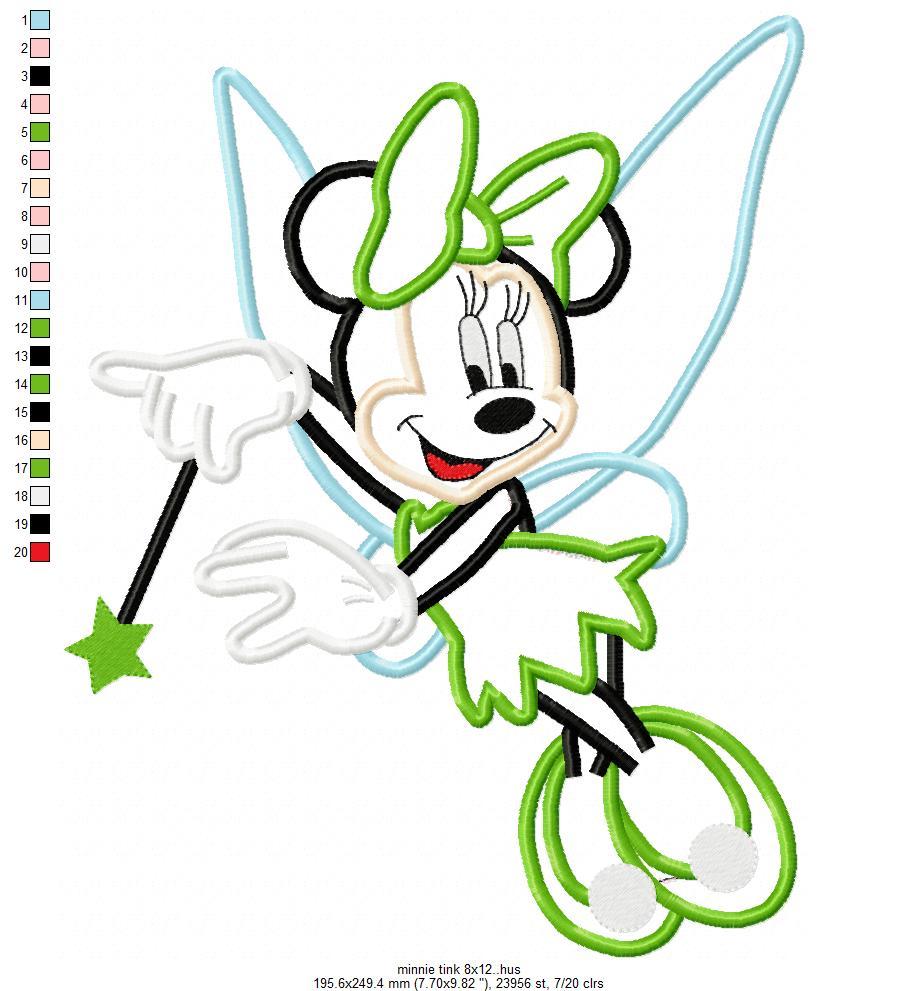 Minnie Tink X Free Embroidery Design