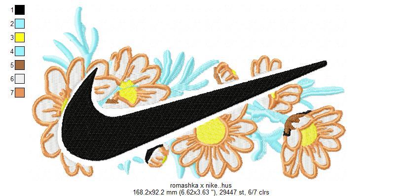 Romashka X Nike Free Embroidery Design