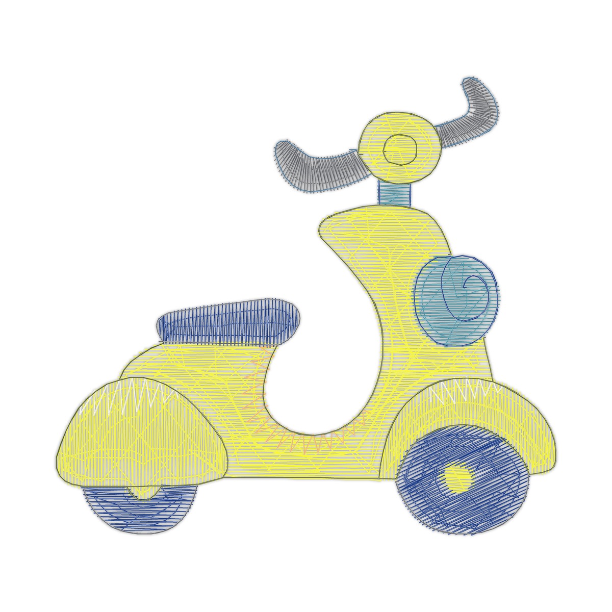 830037900Transport Free free machine embroidery design — 2.67×2.44 in — 4,307 stitches — 10 colors — DST, EXP, JEF, PEC, PES