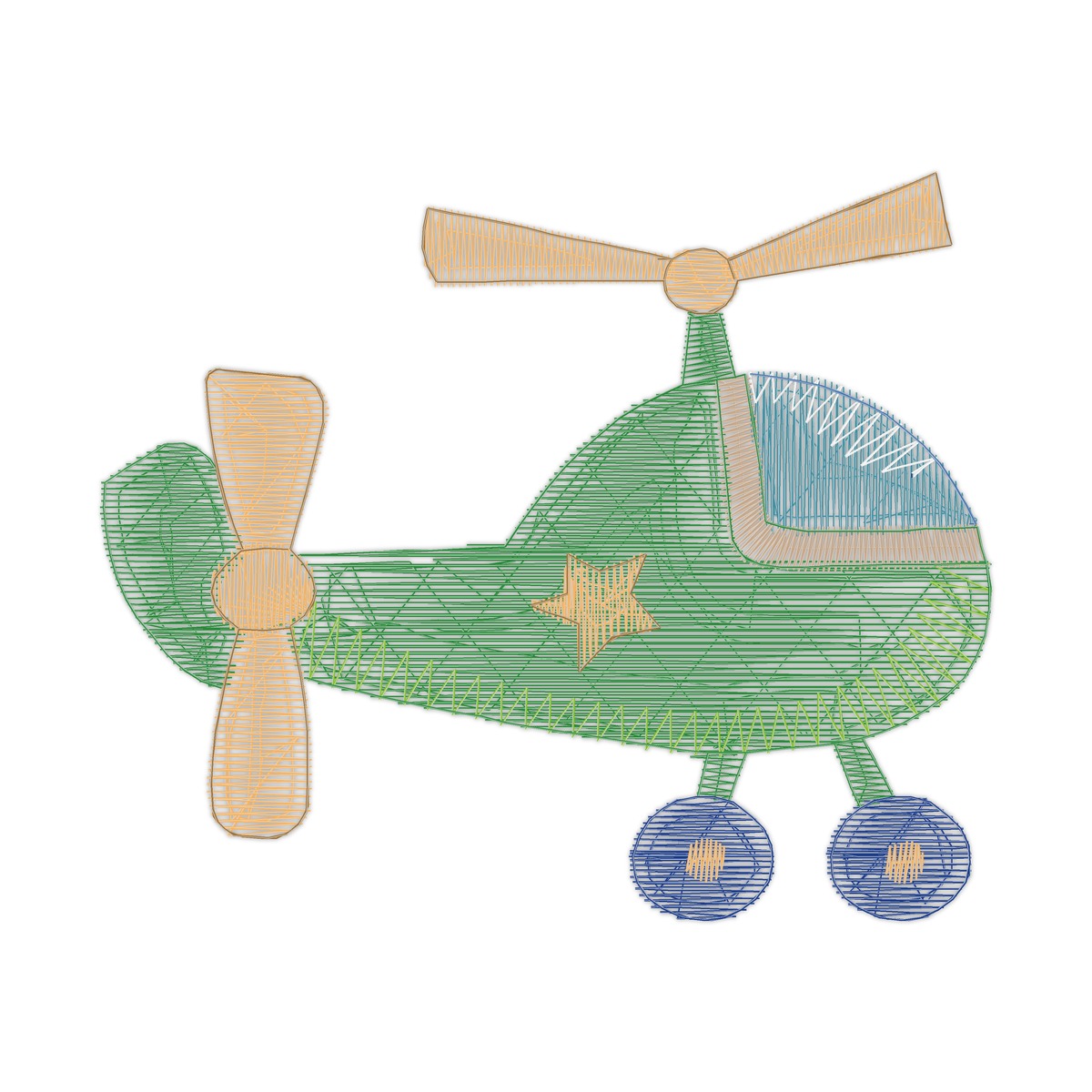 830037900Transport Free free machine embroidery design — 2.69×2.26 in — 4,392 stitches — 11 colors — DST, EXP, JEF, PEC, PES