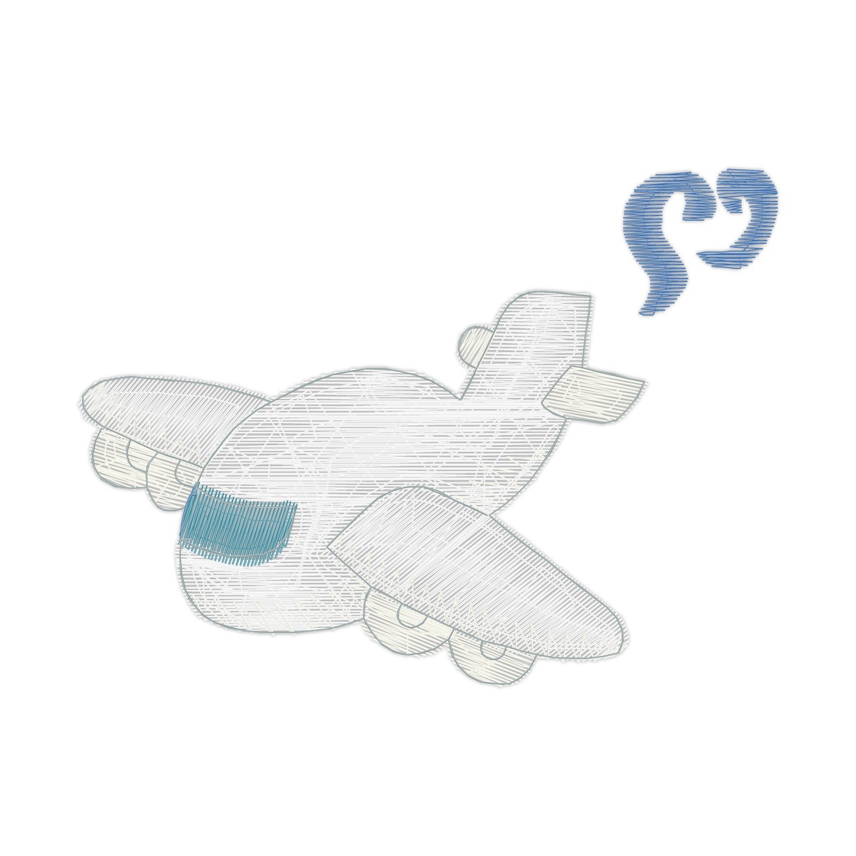 830037900Transport Free free machine embroidery design — 2.96×2.19 in — 4,121 stitches — 6 colors — DST, EXP, JEF, PEC, PES
