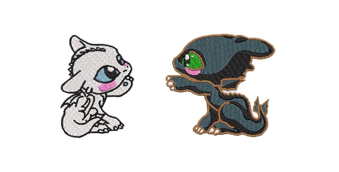 Дракоша Free free machine embroidery design — 2.26×3.16 in — 12,893 stitches — 6 colors — DST, EMB, EXP, JEF, PEC