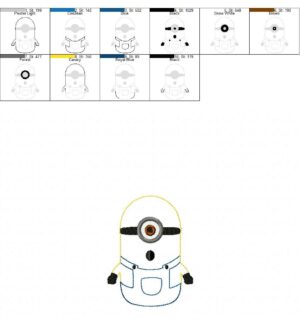 Minions Free Embroidery Design