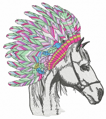 Horse33A Free free machine embroidery design — 5.86×6.69 in — 60,127 stitches — 9 colors — DST, EXP, JEF, PEC, PES