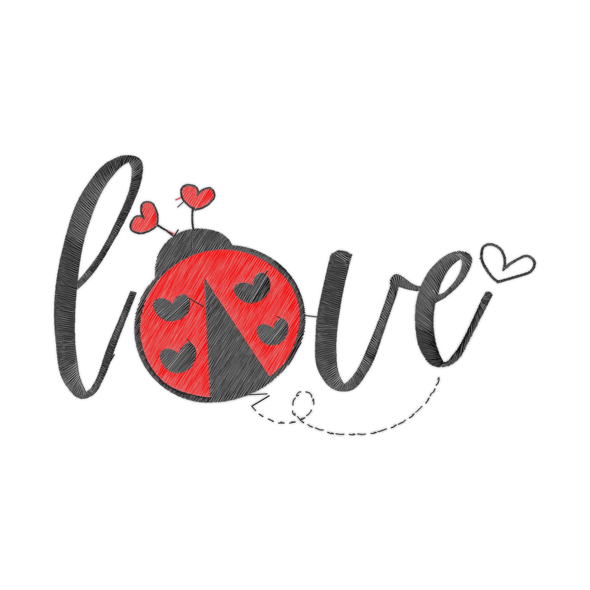 7 Inch Free free machine embroidery design — 7.02×4.07 in — 13,528 stitches — 2 colors — CND, DST, EXP, HUS, JEF