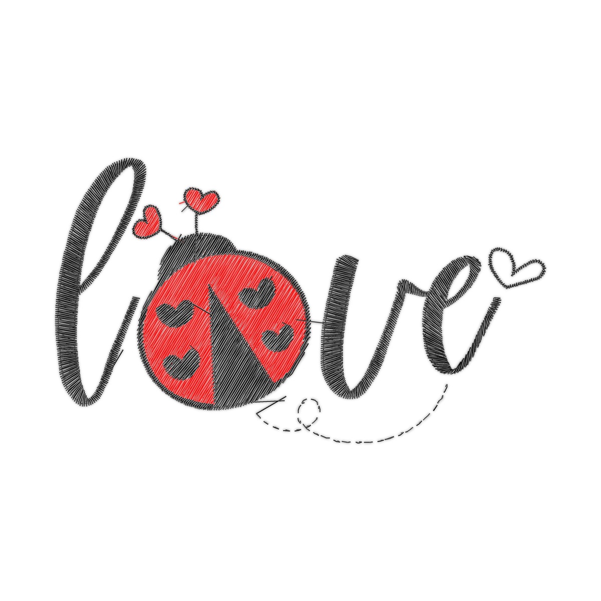 4 Inch Free free machine embroidery design — 4.02×2.33 in — 7,117 stitches — 2 colors — DST, EXP, HUS, JEF, PEC