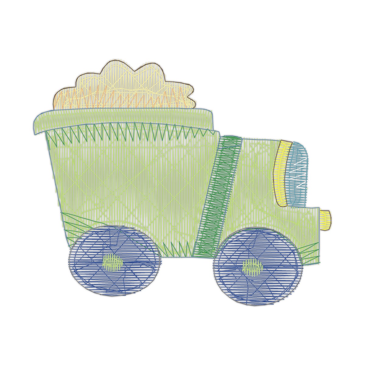 830037900 Transport Linework Design free machine embroidery design — 2.7×2.23 in — 4,953 stitches — 13 colors — DST, EXP, JEF, PEC, PES