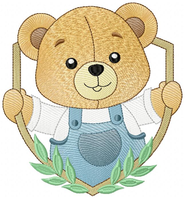 Bear Maq V 3 9X10Cm Free free machine embroidery design — 3.65×3.94 in — 11,053 stitches — 11 colors — DST, EXP, JEF, PES, XXX