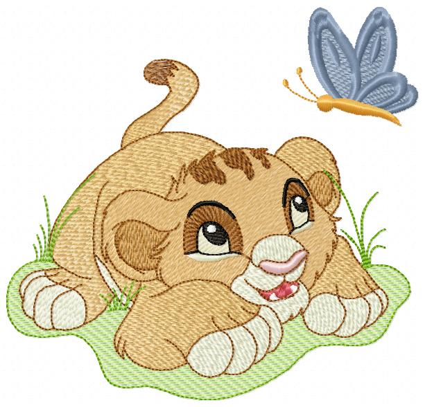 King Lion Embroidery Design 10X9Cm Free free machine embroidery design — 3.87×3.7 in — 10,364 stitches — 13 colors — DST, EXP, JEF, PES, XXX