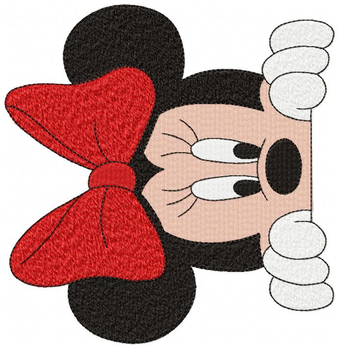 Mine Mouse Embroidery Design 8X8Cm Free free machine embroidery design — 3.24×3.15 in — 12,097 stitches — 6 colors — DST, EXP, JEF, PES, XXX