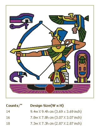 Abc Egyptian Samplers Multi-Size free machine embroidery design — 3.69×3.69 in — 12,820 stitches — 12 colors — HUS