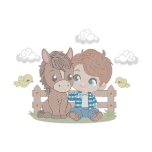 Baby Horse Free Machine Embroidery Design