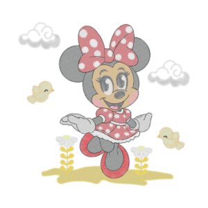 Collection Minnie Free Machine Embroidery Design
