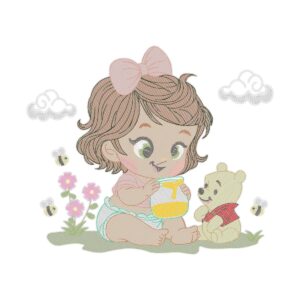 Collection Teddy Bear Pooh Baby 6 Free Embroidery