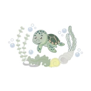 Collection Under Water Of Ocean Part Free Embroidery
