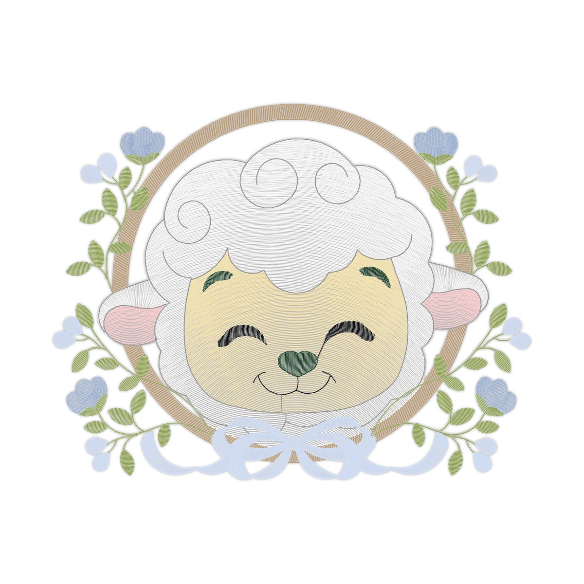 Embroidery Motif Multi-Size free machine embroidery design — 6.02×4.73 in — 20,978 stitches — 11 colors — DST, EXP, JEF, PES, XXX