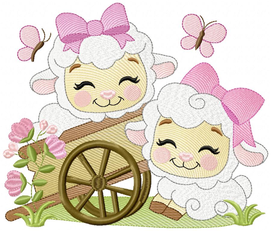 Embroidery Motif Multi-Size free machine embroidery design — 9.23×7.83 in — 42,760 stitches — 24 colors — DST, EXP, JEF, PES, XXX