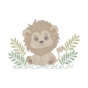 Lion Free Machine Embroidery Design
