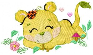 Lioness 1 J X Free Machine Embroidery Design