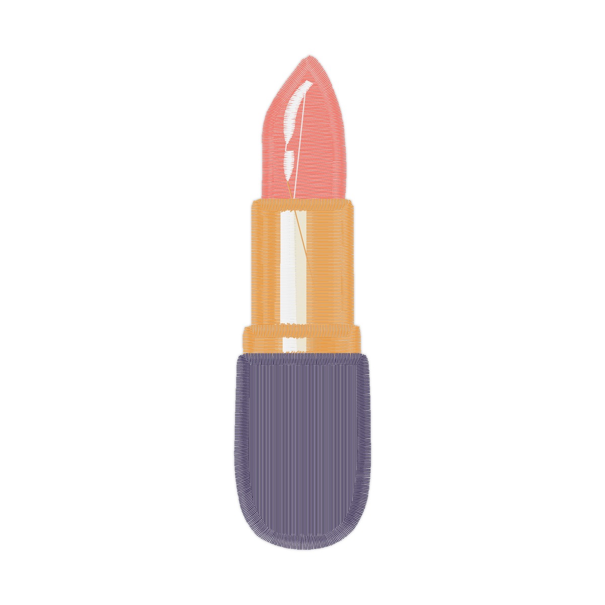 Lipstick 22 B Linework Design free machine embroidery design — 1.49×5.38 in — 9,223 stitches — 5 colors — VP3