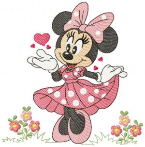 Minnie Garden X Free Machine Embroidery Design