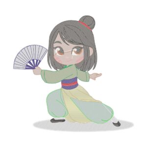 Mulan X Free Machine Embroidery Design