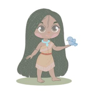 Pocahontas X Free Machine Embroidery Design