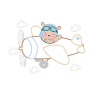04 Bear Airplane 1 Applique 16 Free Embroidery