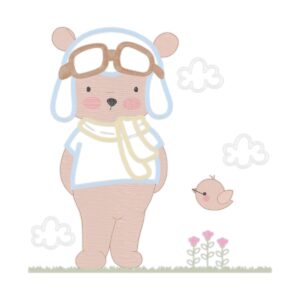 13 Bear Aviator 1 Applique 16 Free Embroidery
