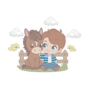 Baby Horse Free Machine Embroidery Design