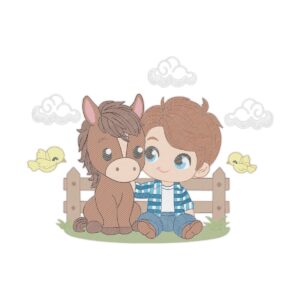 Baby Horse Free Machine Embroidery Design