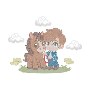Baby Horse Free Machine Embroidery Design