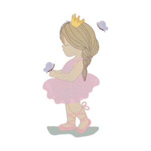 Girl Elegant Free Machine Embroidery Design