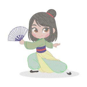 Mulan X Free Machine Embroidery Design