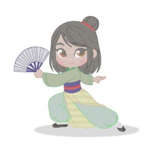 Mulan X Free Machine Embroidery Design