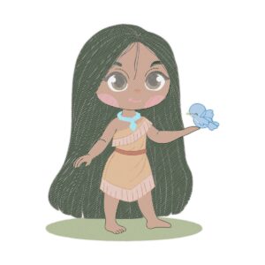 Pocahontas X Free Machine Embroidery Design