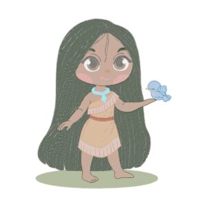 Pocahontas X Free Machine Embroidery Design