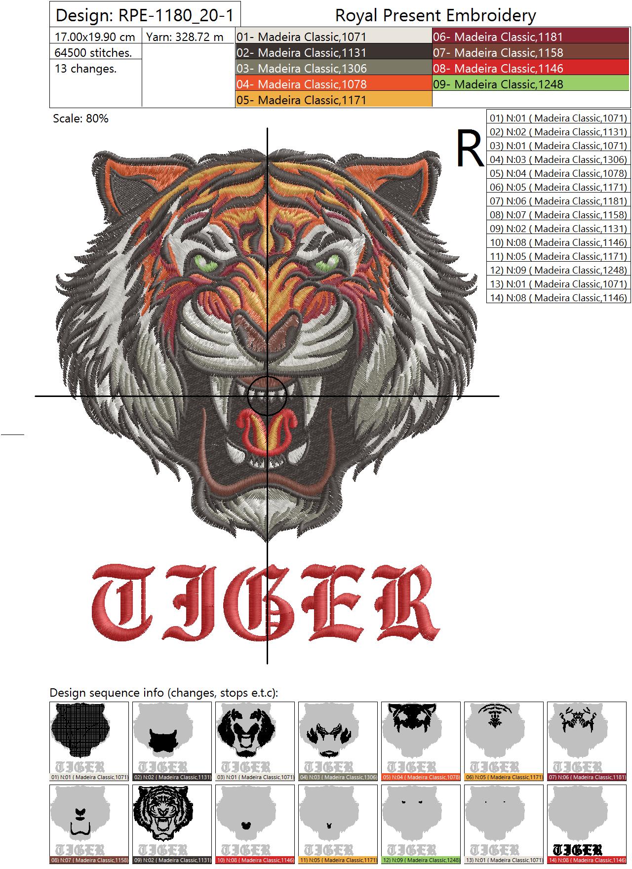 Rpe 1180 20 1 2 free machine embroidery design — 6.69×7.83 in — 6,194 stitches — 2 colors — SEW